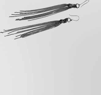 Ann Demeulemeester tassel chain dangle earrings (pair)