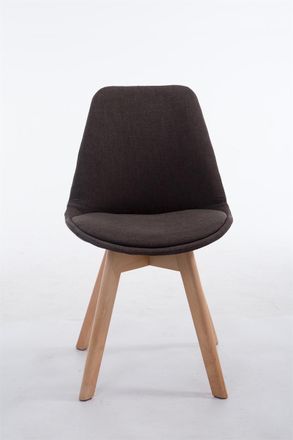 Clp Clp - Silla De Comedor Borneo V2 En Tela Gris Oscuro Natural