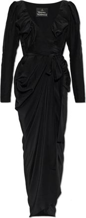 Vivienne Westwood Kendall Jurk - Dames - Maxi kleedjes - Zwart - S - Leer - Kleedjes