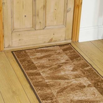 Runrug Hallway Carpet Runner Rug - Soft & Comfy, Non-Slip, 8mm - Sardis in Dark Brown | Size: 100 cm x 300 cm