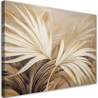 Artgeist Quadro su tela, Foglie tropicali Botanica - 100x70