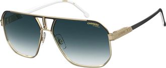Carrera Zwart Goud/Donkerblauw Zonnebril - Heren - Zonnebrillen - Geel - 62 MM - Accessoires