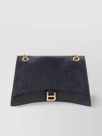 Balenciaga crush medium leather shoulder bag