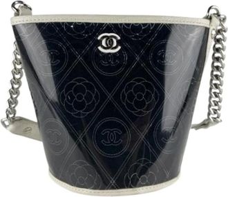 Chanel Pre-owned Bucket Bags, female, Black, Size: ONE SIZE Pre-owned Plastic Bucket Bag