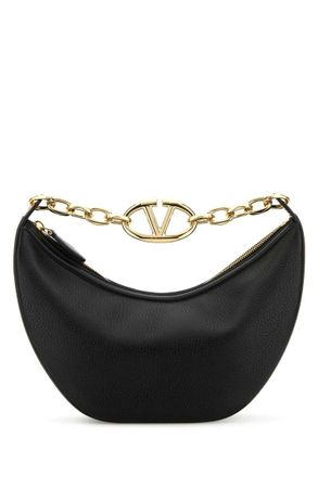 Valentino Garavani Black VLogo Moon small shoulder bag