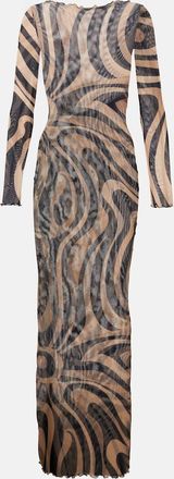 Pucci Abito lungo Marmo in mesh