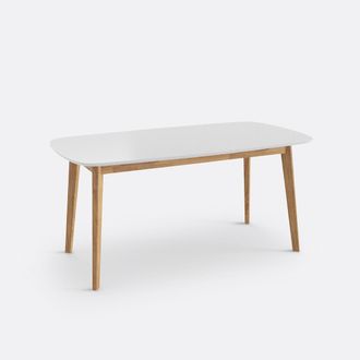 La Redoute Interieurs Eettafel, massieve eik en lak, 6 personen, JIMI