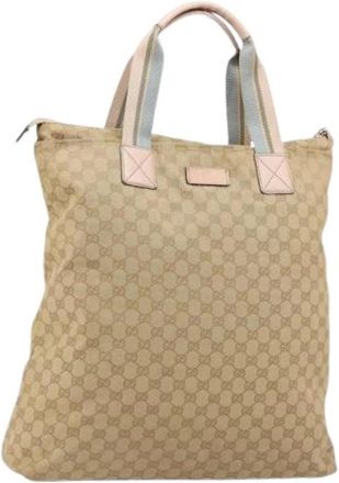 Gucci Pre-owned GG Canvas Tote Bag - unisex - Vintage Shopper - Beige - ONE Size - Leer - Vintage