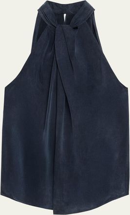 Silvia Tcherassi Shela Twisted Sleeveless Blouse