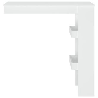Berkfield Home Wall Bar Table White 102x45x103.5 cm Engineered Wood
