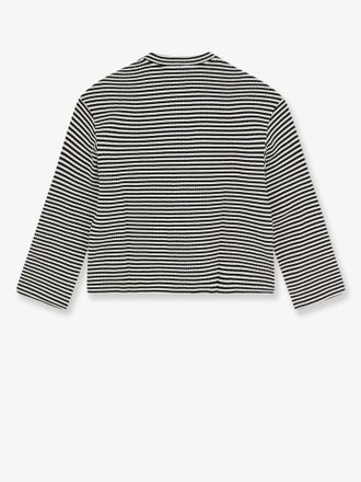 Closed Womens Sweater Striped Cotton Black