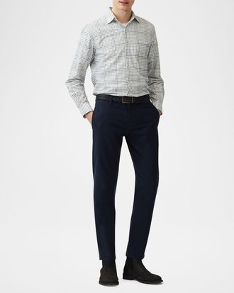 Rodd & Gunn Mens Brookdale Multi-Check Corduroy Casual Button-Down Shirt