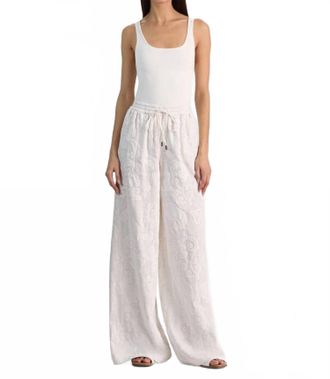 Alice & Olivia Ojai Ultra Wide Leg Pants In Ivory