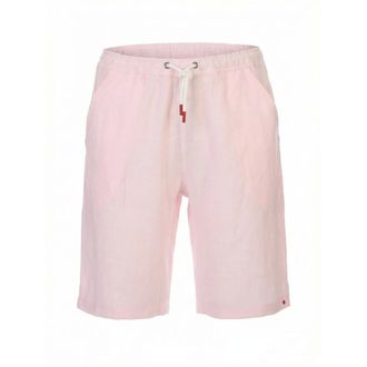 Kiton Casual Shorts, male, Pink, Size: W36 Drawstring Shorts