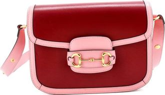 Gucci Borsa a spalla Horsebit 1955 piccola in pelle - Rosa