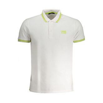 Cavalli White Cotton Men Polo Mens Shirt