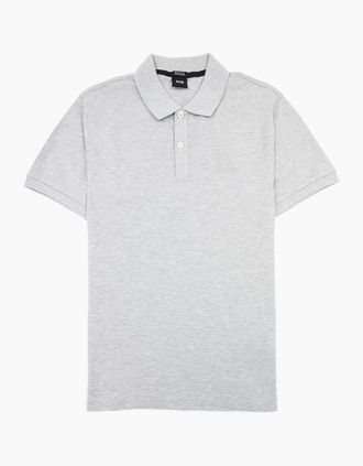 HUGO BOSS Mens Hugo Boss Pallas Polo S/s Light Grey - Size: 44