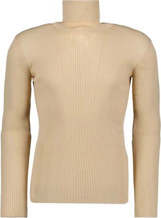Off-white Turtleneck Sweater - Heren - Coltruien - Beige - M - Truien & Vesten