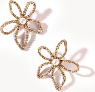 Deepa Gurnani Felicity Flower Post Earrings