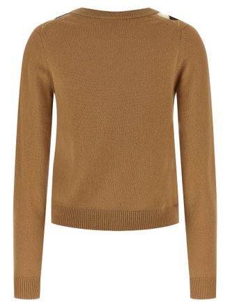 Ganni Argyle-Patterned Cashmere Blend Cardigan - Camel