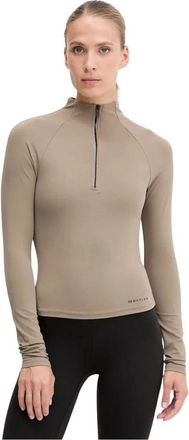 P.E Nation Routine Long Sleeve Top - Dames - Longsleeves - Beige - L - Tops
