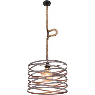 Globo Lighting L&aacute;mpara Colgante - Marco - Negro - Metal - &Oslash; 40cm - E27 - - Globo