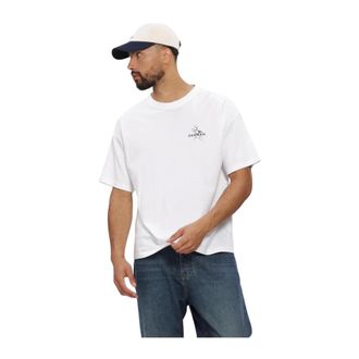 Denham Heren Polos T-shirts Frame - Heren - Tops - Wit - Maat: XL