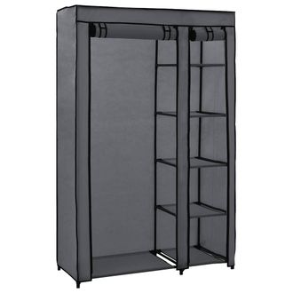 vidaXL Armario Plegable De Tela Gris 110x45x175 Cm Vidaxl