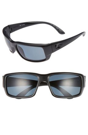 Costa Fantail 60mm Polarized Sunglasses in Blackout/grey at Nordstrom