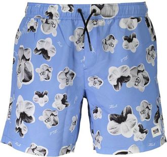 Karl Lagerfeld Azzurro Polyester Heren Zwem Boxer