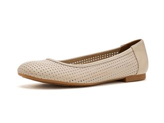 S&ouml;fft Tamika Womens Flat Shoes White/Bone : 9.5 B - Medium, Faux Leather