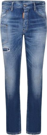 Dsquared2 Mens Cool Guy Jeans Navy Blue Cotton - Size 40 (Waist)