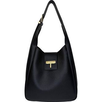 T Tahari Belt Detail Shoulder Bag in Black at Nordstrom Rack