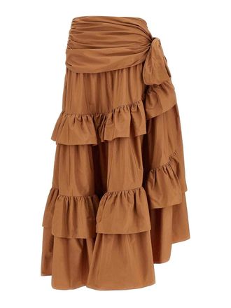 Chlo&eacute; Flounces Volant Skirt