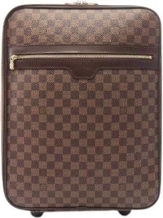 Louis Vuitton Pre-owned Pegase Coated Canvas Luggage - unisex - Vintage Weekendtas - Bruin - ONE Size - Leer - Vintage