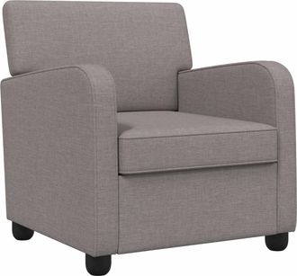 vidaXL Sill&oacute;n Gris Topo Tela Vidaxl