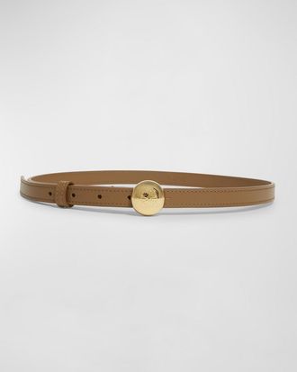 Loewe Smooth Leather Skinny Belt