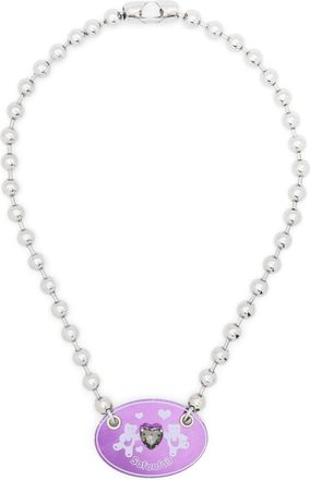 Safsafu Safunfair necklace - women - Brass/glass - One Size - Silver