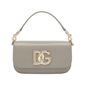 Dolce & Gabbana Handbags, female, Gray, Size: ONE SIZE 3.5 Shoulder Bag