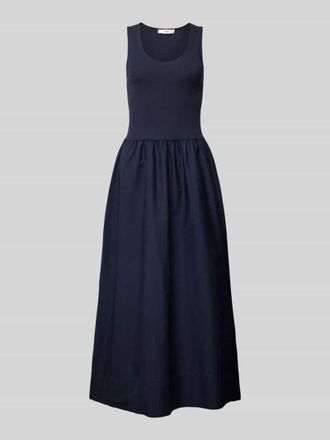 Mango Maxikleid mit Rundhalsausschnitt Modell VALVI in Marine, Gr&ouml;&szlig;e L