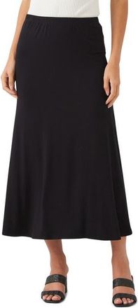 Karen Kane Side Slit Midi Skirt in Black at Nordstrom, Size X-Small