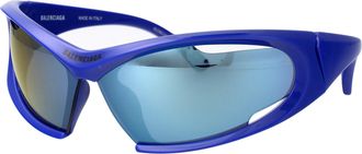 Balenciaga Unisex Sunglasses Bb0318s Blue Blue-Blue-Blue Acetate Blue/blue/blue