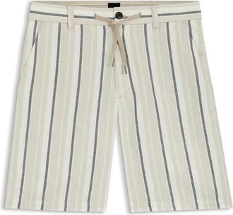 HUGO BOSS Chino ST Shorts 2 - Heren - Korte Broeken - Beige - W33 - Katoen - Korte Broeken