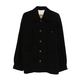 Uma Wang Light Jackets, male, Black, Size: S Light Jacket