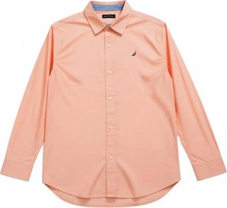 Nautica Mens Classic Fit Shirt In Coral