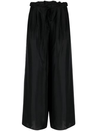 Forte_Forte Pantaloni a gamba ampia - Nero