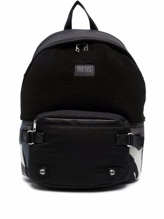 Diesel Rugzak met logopatch - Zwart