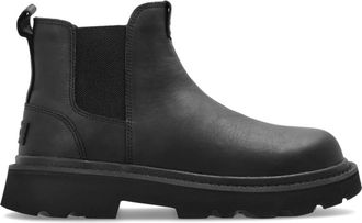 UGG M Chelsea Lug Leather Chelsea Boots - Heren - Chelseaboots - Zwart - 45 EU - Wol - Schoenen