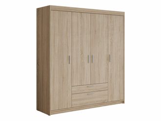 Mirjan24 Mobilier1 - Armario Novduni 107, Roble Sonoma, 191x176x53cm, Puertas De Armario: Con Bisagras, N&uacute;mero De Estantes: 0
