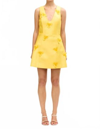 Acler Blairhall Mini Dress In Yellow